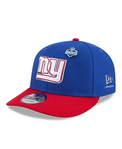 New Era Men's Royal/Red New York Giants 2026 Nfl Draft On Stage Pre-Curved 9FIFTY Snapback Hat