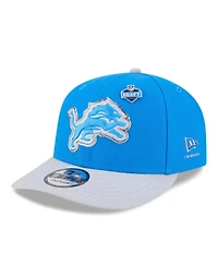 New Era Men's Blue/Silver Detroit Lions 2026 Nfl Draft On Stage Pre-Curved 9FIFTY Snapback Hat