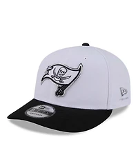 New Era Men's White/Black Tampa Bay Buccaneers 2026 Nfl Draft Pre-Curved 9FIFTY Snapback Hat