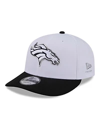 New Era Men's White/Black Denver Broncos 2026 Nfl Draft Pre-Curved 9FIFTY Snapback Hat