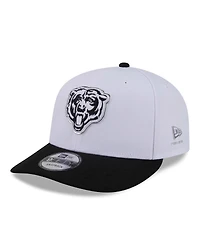 New Era Men's White/Black Chicago Bears 2026 Nfl Draft Pre-Curved 9FIFTY Snapback Hat