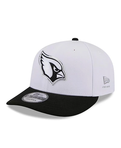 New Era Men's White/Black Arizona Cardinals 2026 Nfl Draft Pre-Curved 9FIFTY Snapback Hat