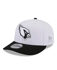 New Era Men's White/Black Arizona Cardinals 2026 Nfl Draft Pre-Curved 9FIFTY Snapback Hat