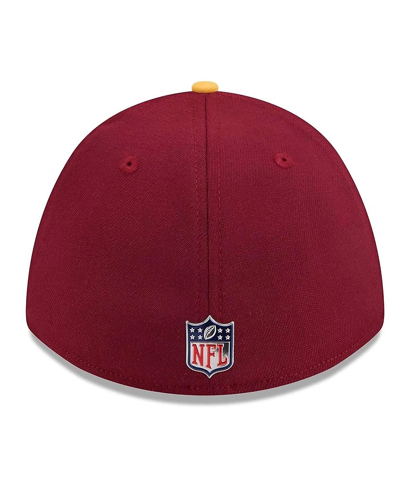 New Era Men's Burgundy/Gold Washington Commanders 2026 Nfl Draft 39THIRTY M-Crown Flex Hat