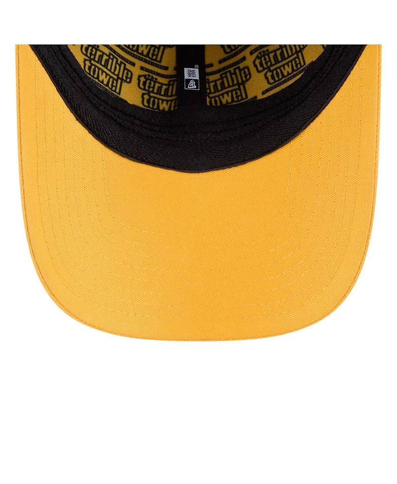 New Era Men's Black/Gold Pittsburgh Steelers 2026 Nfl Draft 39THIRTY M-Crown Flex Hat