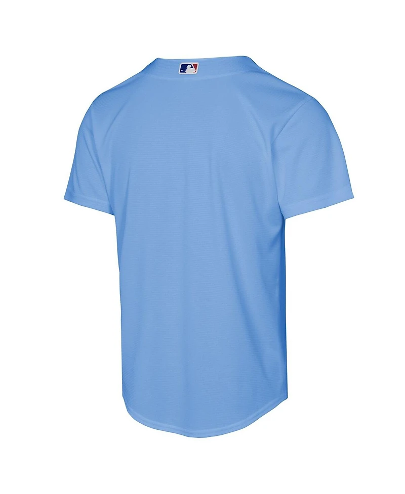 Nike Big Boys and Girls Light Blue Chicago Cubs Alternate Replica Jersey