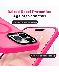Gonez Magnetic for iPhone 15 Pro Max Case,Compatible with MagSafe,Slim Translucent Matte Back Shockproof Phone Protective Case