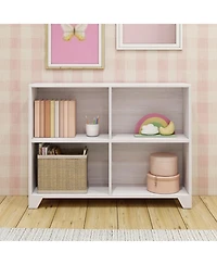 Max and Lily Bookshelf, 4 Shelves Bookcase, Solid Wood Bookshelves for Bedroom