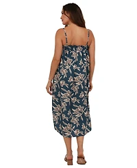 24seven Comfort Apparel Women's Floral Print Maxi Dress