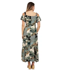 24seven Comfort Elevate Women's Soft A-Line Maxi Dress