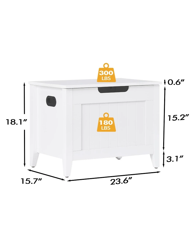 gaomon Wooden Flip-Top Storage Bench
