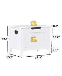 gaomon Wooden Flip-Top Storage Bench