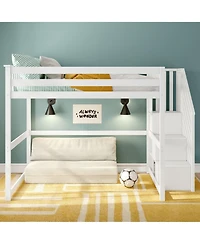 Max and Lily Classic Full High Loft wiith Staircase