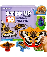 Quokka 40 Big PieceToddler Puzzles Ages 2-4 - 8 Realistic Animal Shapes