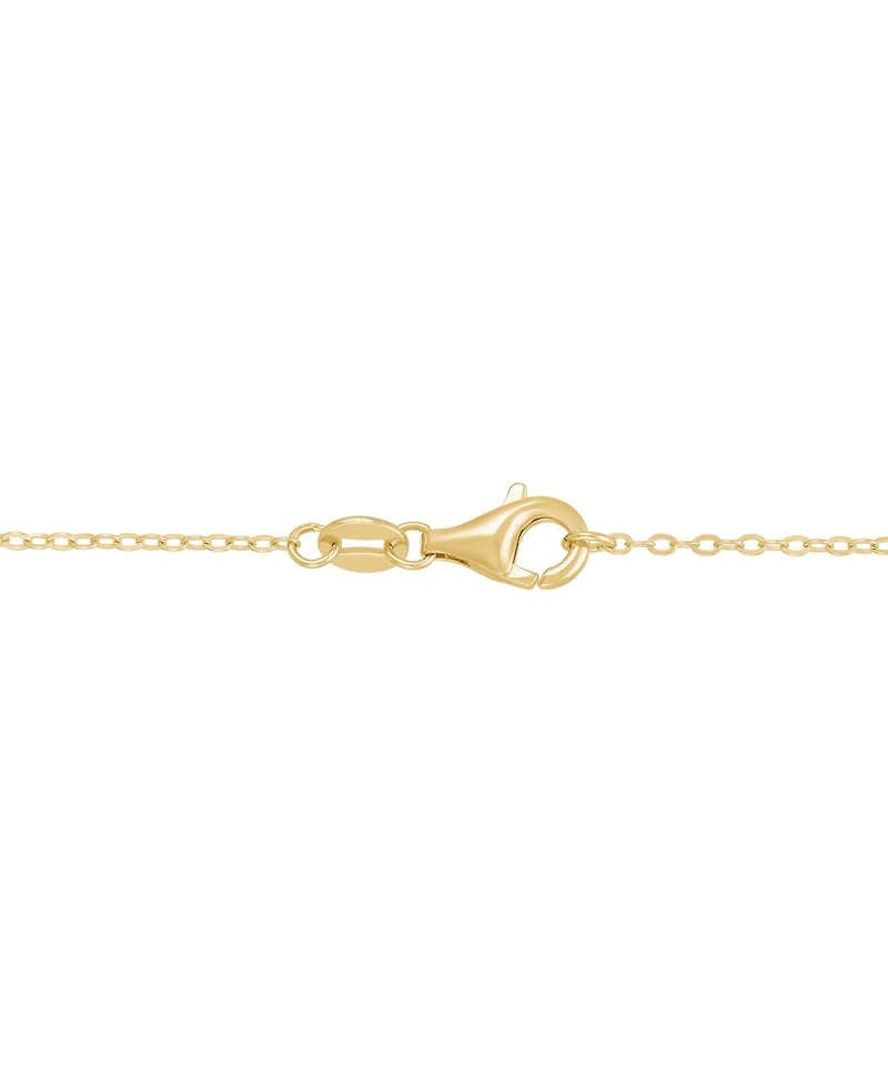 Macy's 2-Pc. Created Emerald (3-9/10 ct. t.w.) and Created White Sapphire (5/8 ct. t.w.) Earrings and Necklace Set in 14k Yellow Gold-Plated Sterling