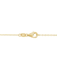 Macy's 2-Pc. Created Emerald (3-9/10 ct. t.w.) and Created White Sapphire (5/8 ct. t.w.) Earrings and Necklace Set in 14k Yellow Gold-Plated Sterling