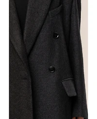 Jluxlabel Women's Oversize Double Breasted Coat