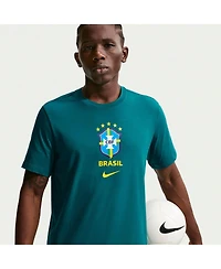 Nike Men's Green Brazil National Team Crest T-Shirt