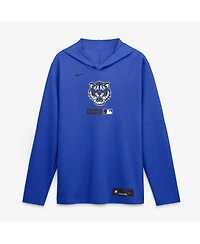 Nike Men's Royal Detroit Tigers City Connect Dri-fit Long Sleeve Hooded T-Shirt