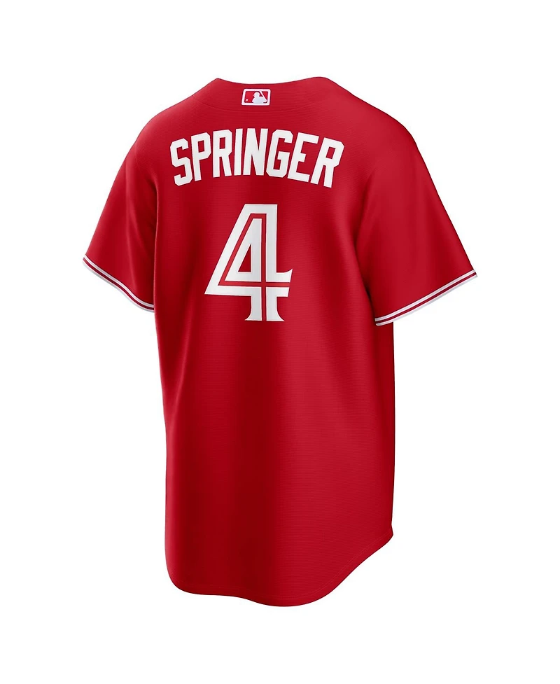 Nike Men's George Springer Red Toronto Blue Jays Canada Day Replica Jersey