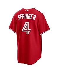 Nike Men's George Springer Red Toronto Blue Jays Canada Day Replica Jersey