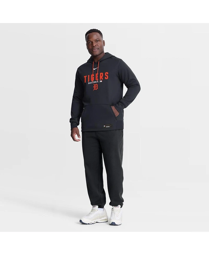 Nike Men's Navy Detroit Tigers Authentic Collection Therma-fit Hoodie