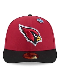 New Era Men's Cardinal/Black Arizona Cardinals 2026 Nfl Draft Pre-Curved 59FIFTY Fitted Hat
