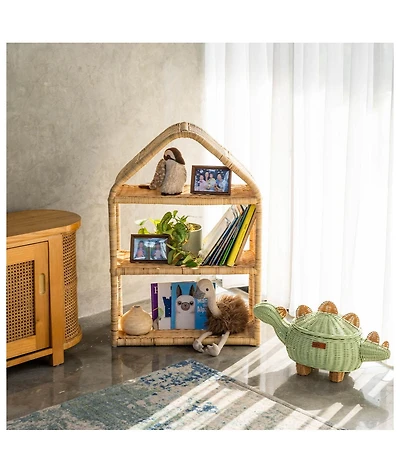 Momiji Alaya Handcrafted Rattan Kids House Shelf