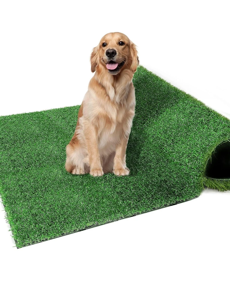 Aronkl Dog Grass Pad Artificial Potty Training Mat Indoor Outdoor Easy Clean