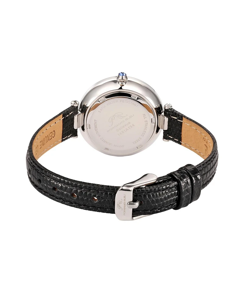 Porsamo Bleu Women's Bellevue Genuine Leather Band Watch 1481ABEL