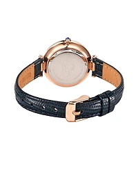 Porsamo Bleu Women's Bellevue Genuine Leather Band Watch 1481FBEL