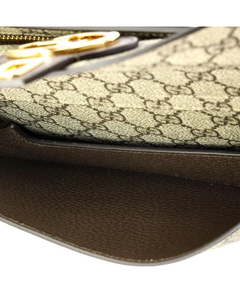 Pre-Owned Gucci Blondie Flap Pocket Belt Bag Gg Coated Canvas