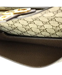 Pre-Owned Gucci Blondie Flap Pocket Belt Bag Gg Coated Canvas