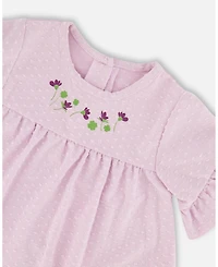 Deux par Deux Little Girls Jersey Tunic and Cotton Capri Set Printed Flowers