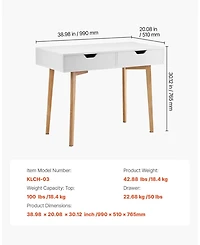Gouun Kids Desk with 2 Drawers for Bedroom