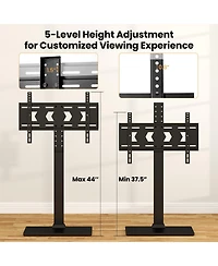 Gouun Height-Adjustable Floor Tv Stand with Swivel Mount for 32-70 Inch TVs