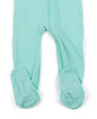 Leveret Baby Unisex Solid Color Cotton Footed One-Piece Pajamas