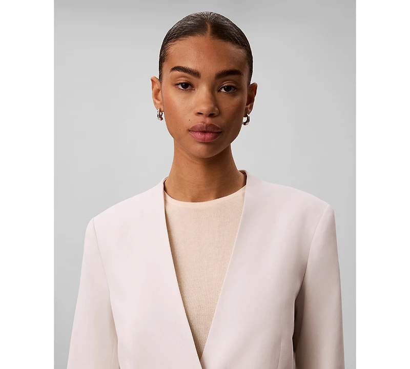 Calvin Klein Women's Classic Fit V-Neck Blazer
