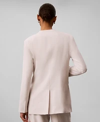 Calvin Klein Women's Classic Fit V-Neck Blazer