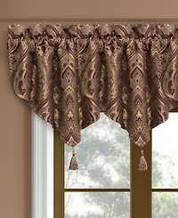 Five Queens Court Odette Window Ascot Valance, 40" x 21"
