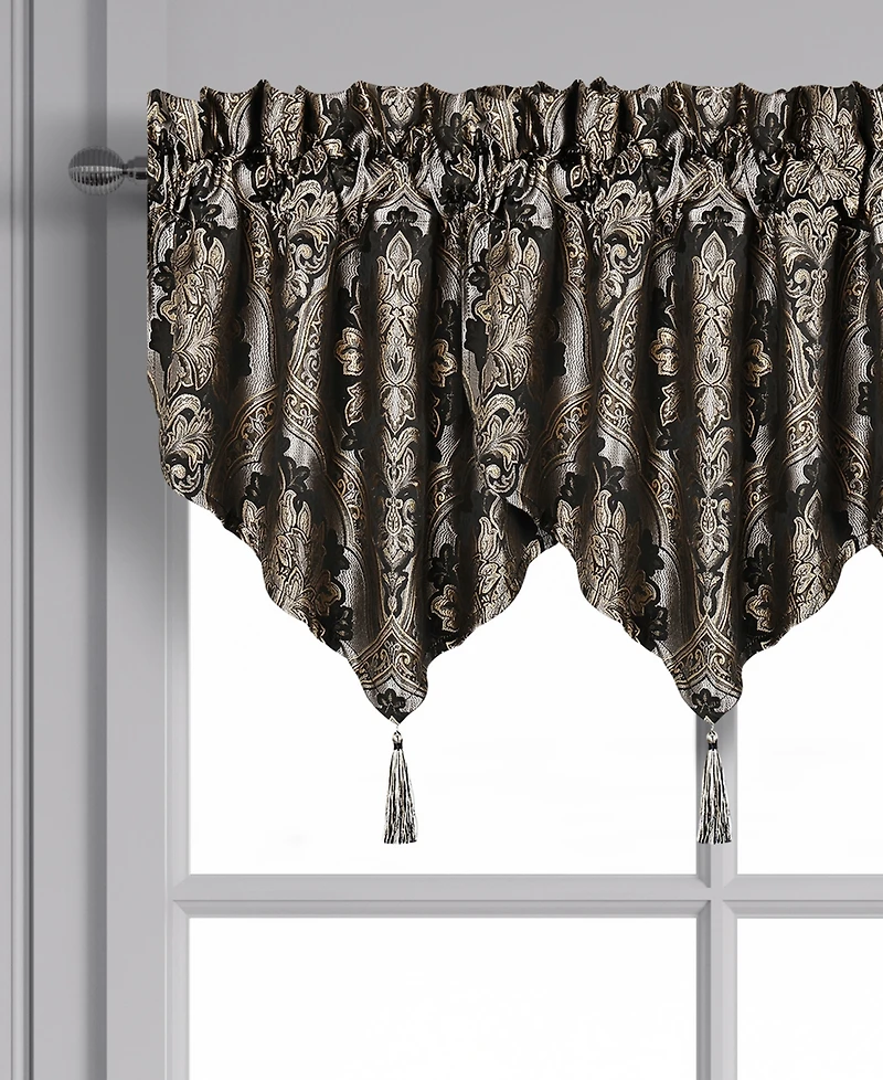 Five Queens Court Harriman Window Ascot Valance, 40" x 21"