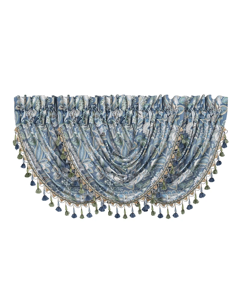 Five Queens Court Michaela Window Waterfall Valance, 33" x 43"