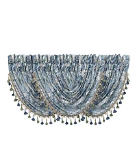 Five Queens Court Michaela Window Waterfall Valance, 33" x 43"