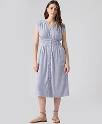 Levi's Women's Beatrice Button-Front Midi Dress