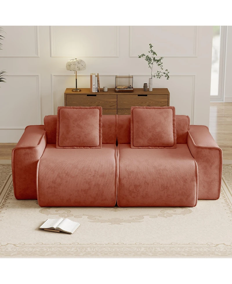 Rainsken Elegant Velvet Deep Seat Loveseat