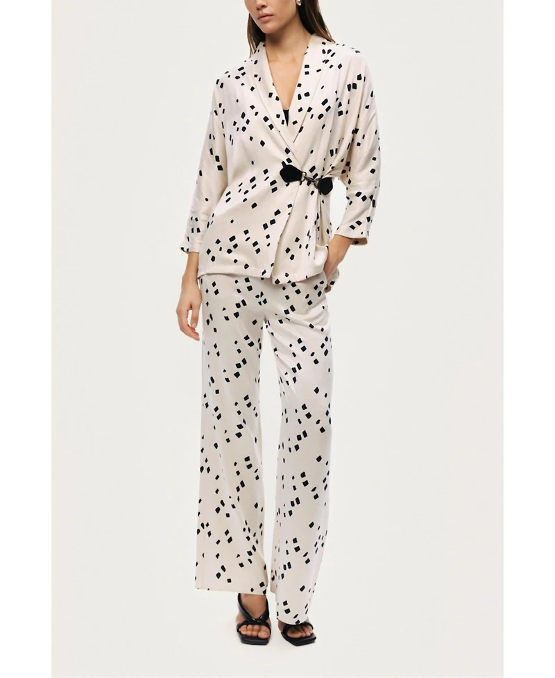 Nocturne Women's Printed Wrap Jacket