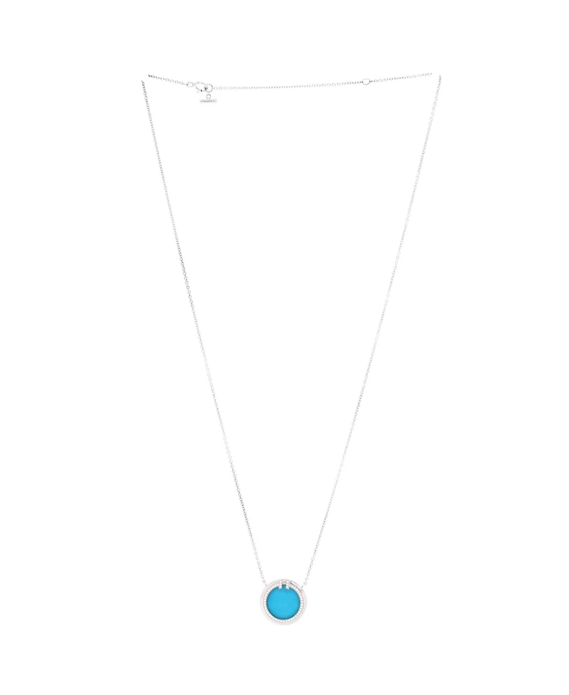 Pre-Owned Tiffany and Co T Circle Pendant Necklace