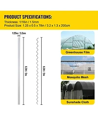 Sugift 20 Packs Pe Coated Spring Lock and U-Channel Bundle for house 6.56feet