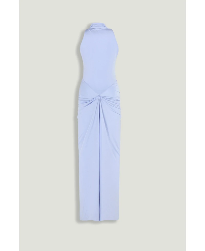 Nocturne Women's Draped Halter Neck Ruched Maxi Dress