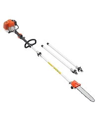 Sugift Gas Pole Saw, 25CC, 12" Cutting Bar, Extendable for Tree Trimming, Pruning